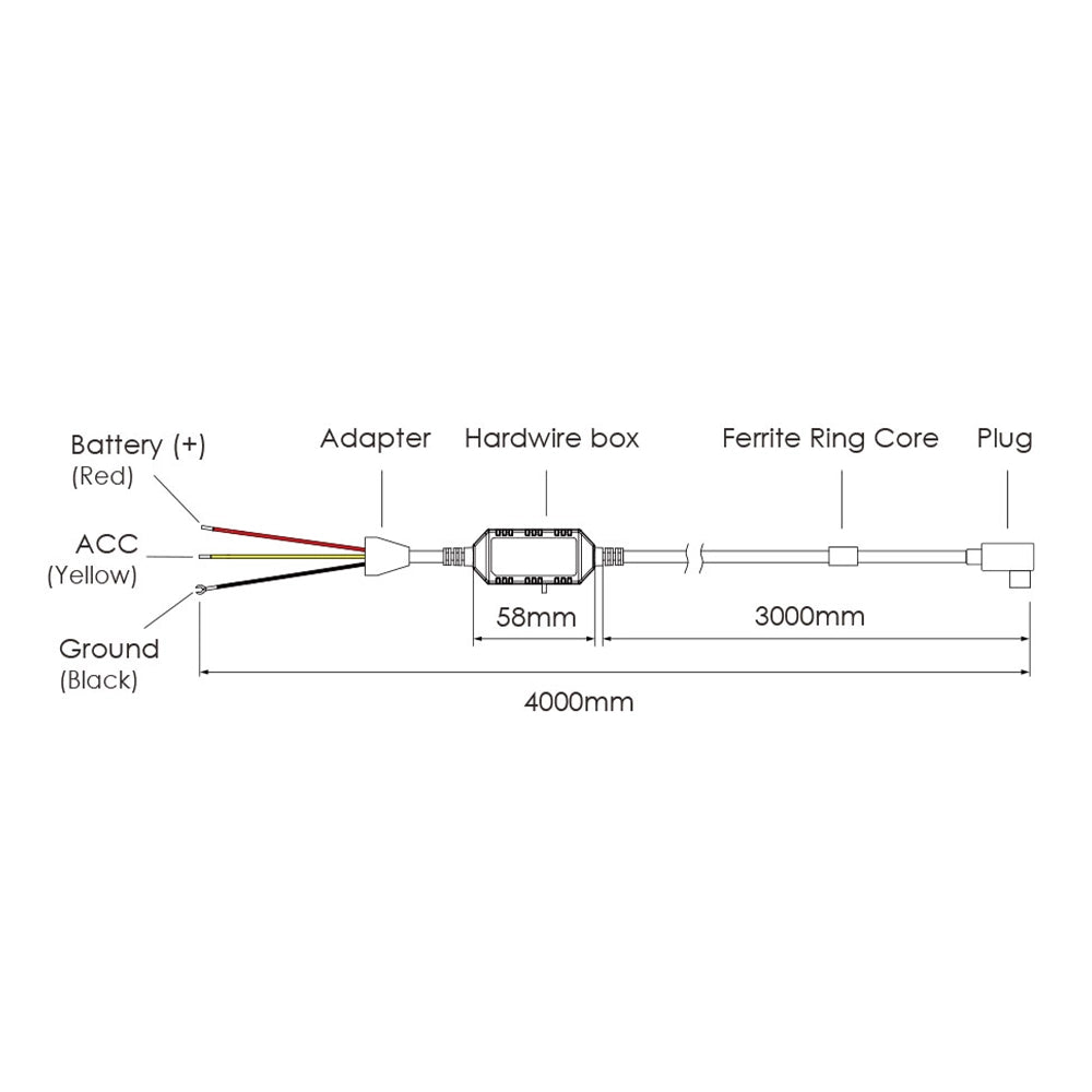 VIOFO HK5 Type-C Right-Angled ACC Hardwire Kit