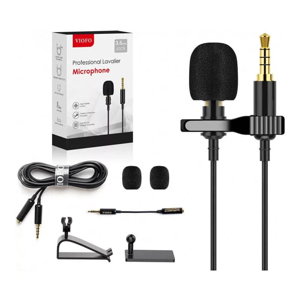 VIOFO Universal Professional Lavalier Microphone