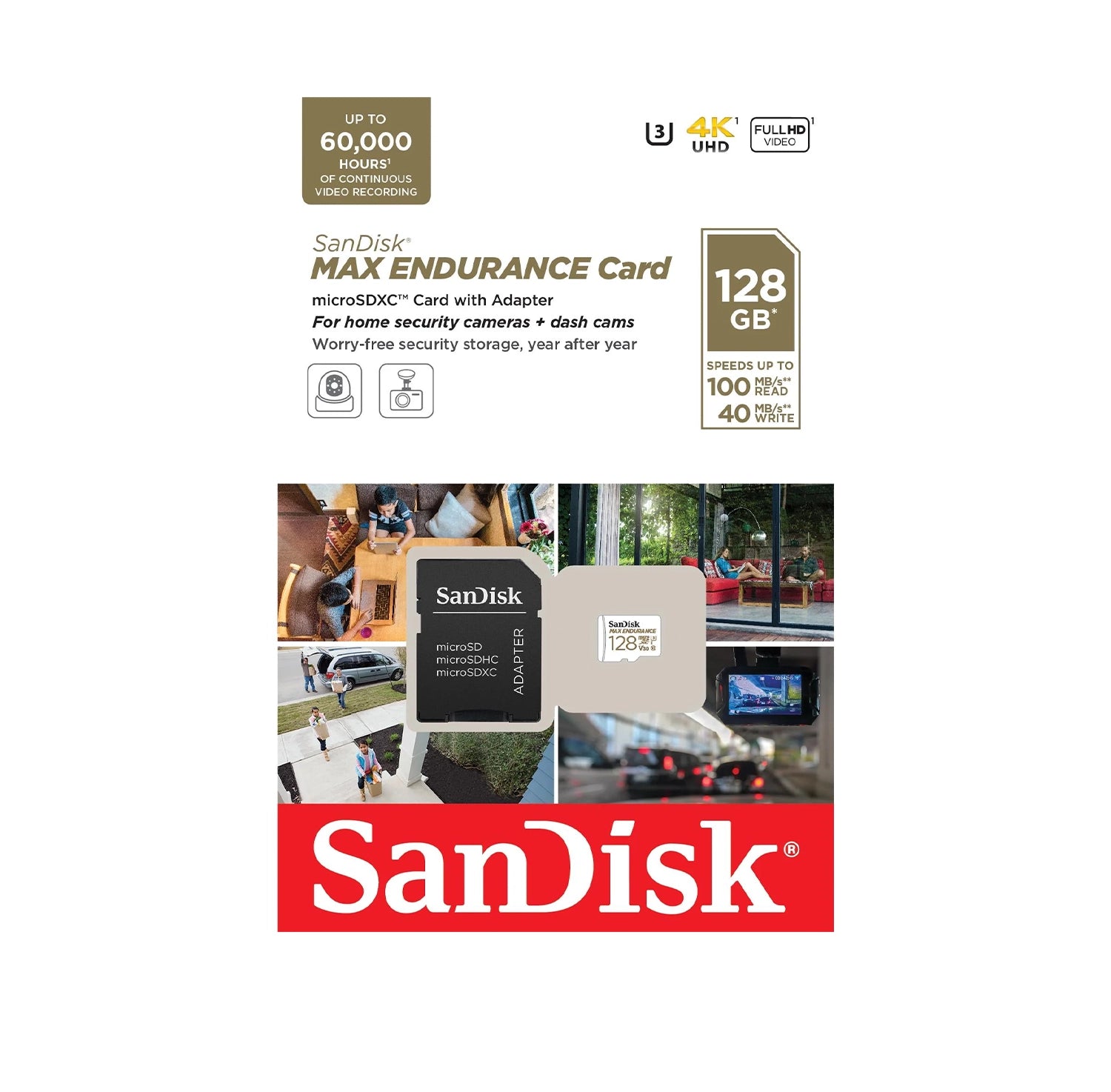 SanDisk Max Endurance MicroSDXC 128GB Memory Card