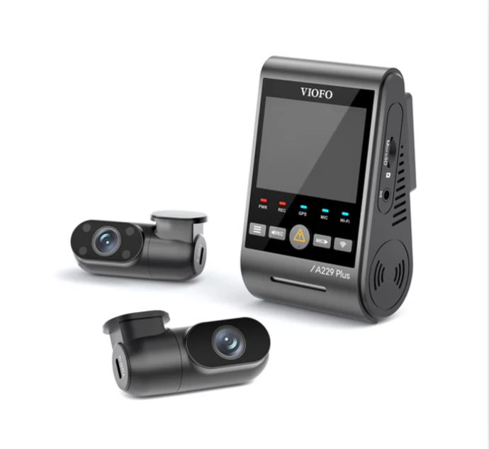 VIOFO A229 Plus - 3CH 2K+2K+1080P With Sony STARVIS™ 2 Front and Rear Dash Cam