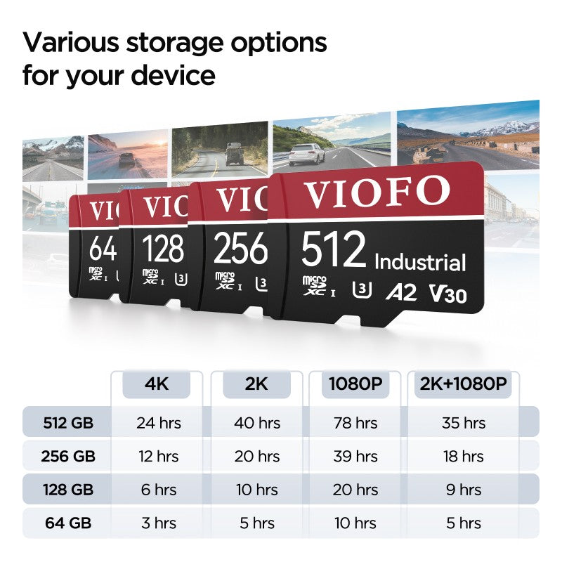 VIOFO 128GB Industrial Grade microSD