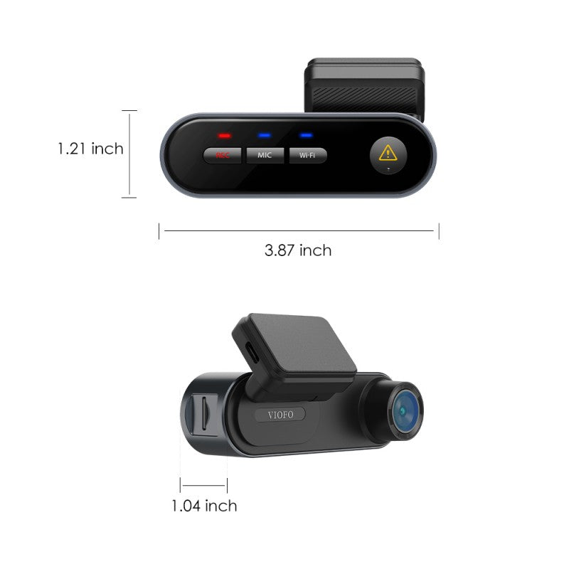 VIOFO WM1 - Stealthy 2K Quad-HD Sony Starvis IMX335 Front Only Dash Cam